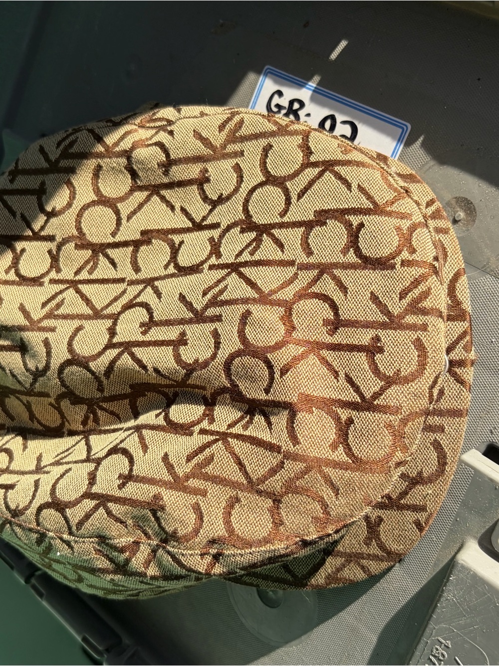 Calvin Klein Tan and Brown vintage hat